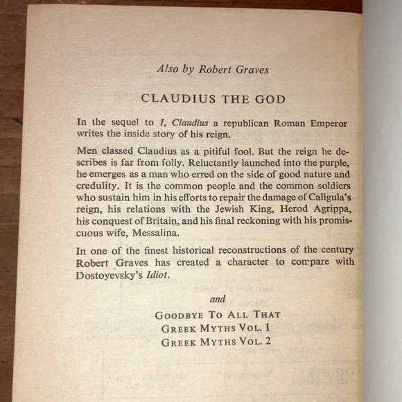 Robert Graves 'I, Claudius' Coffee Table Book - Tan and Red - Picture 9 of 16